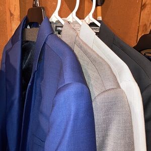 Express slim fit suite. Like New.